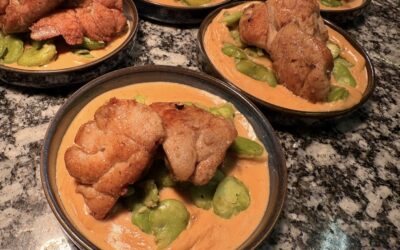 Ris de veau, fèves des marais, sauce pain d&rsquo;épices