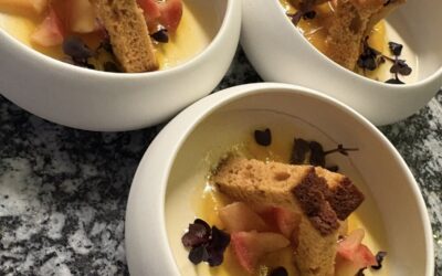 Pana cotta de foie gras, confiture de coing